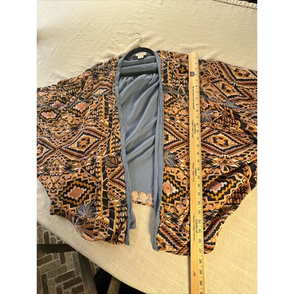 ARIAT Social Kimono Top‎ Women’s ONE SIZE Southwest Aztec Boho Floral Print - Picture 7 of 8